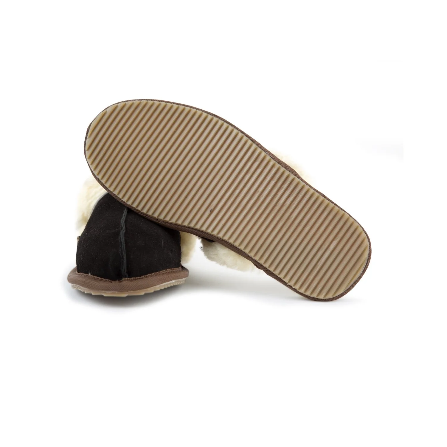 Black Sheepskin Slippers - Image 5
