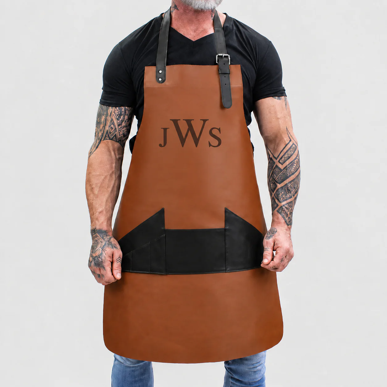 Laser Personalized Leather Apron - Image 3