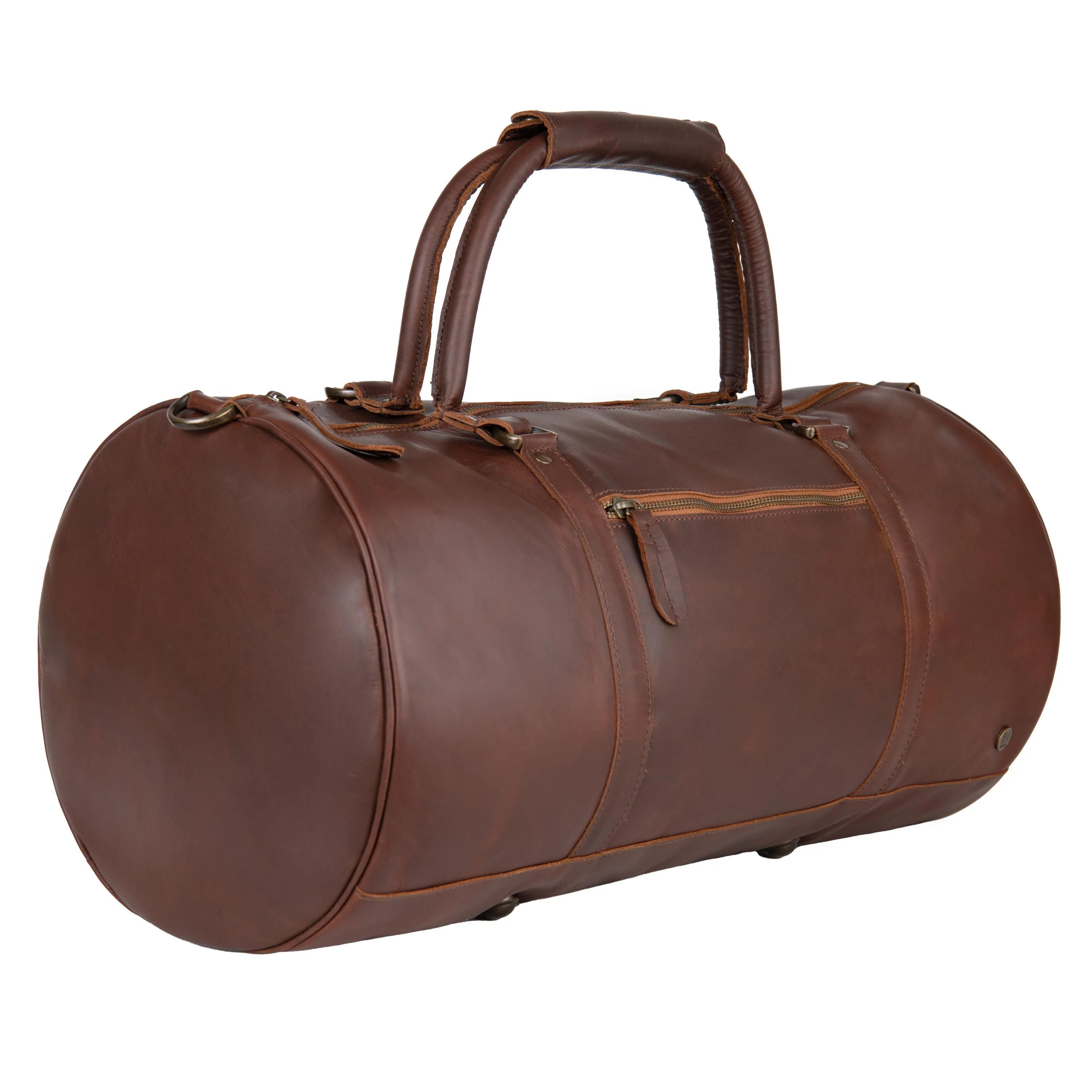 Laser Personalized Leather Duffle Bag - Image 8