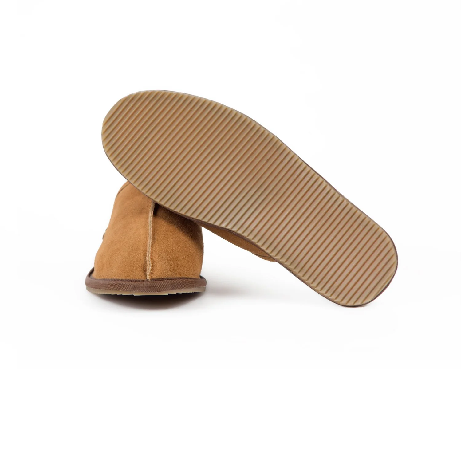 Men's Tan Sheepskin Slippers - Image 6