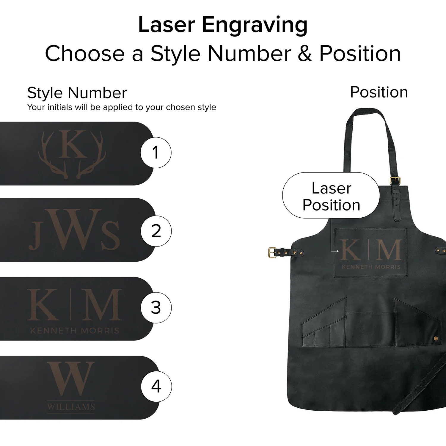 Multi-Pocket Leather Apron - Image 4