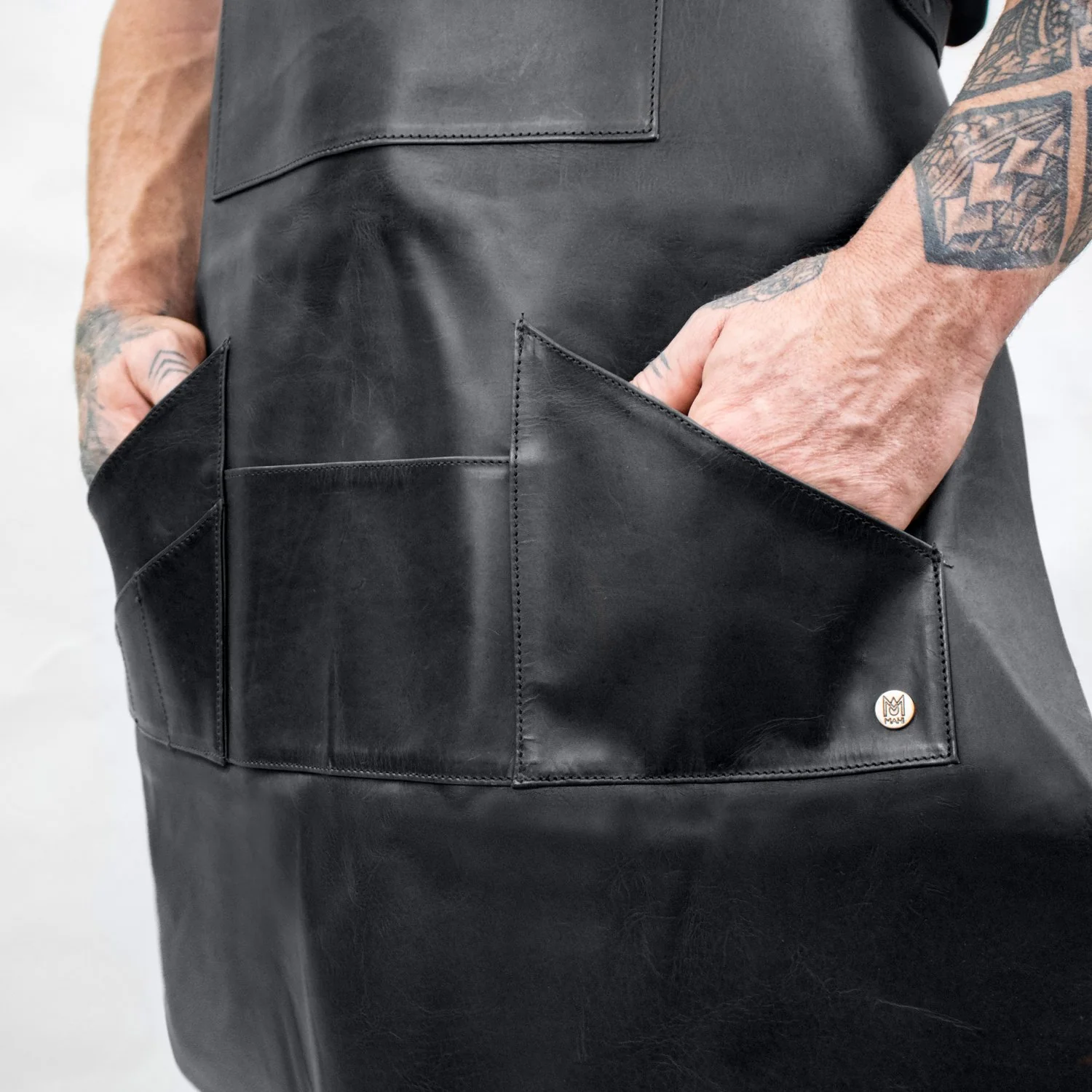 Multi-Pocket Leather Apron - Image 8