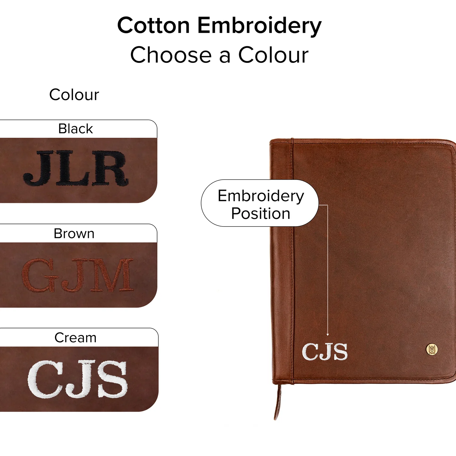 Oxford Zip-Up Portfolio - Image 3