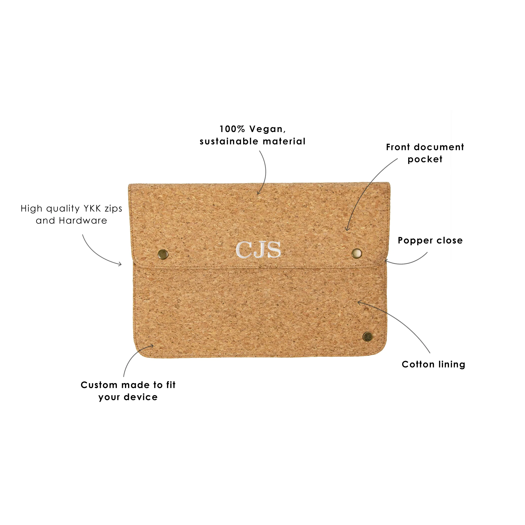The Oslo Laptop Sleeve (Vegan) - Image 5