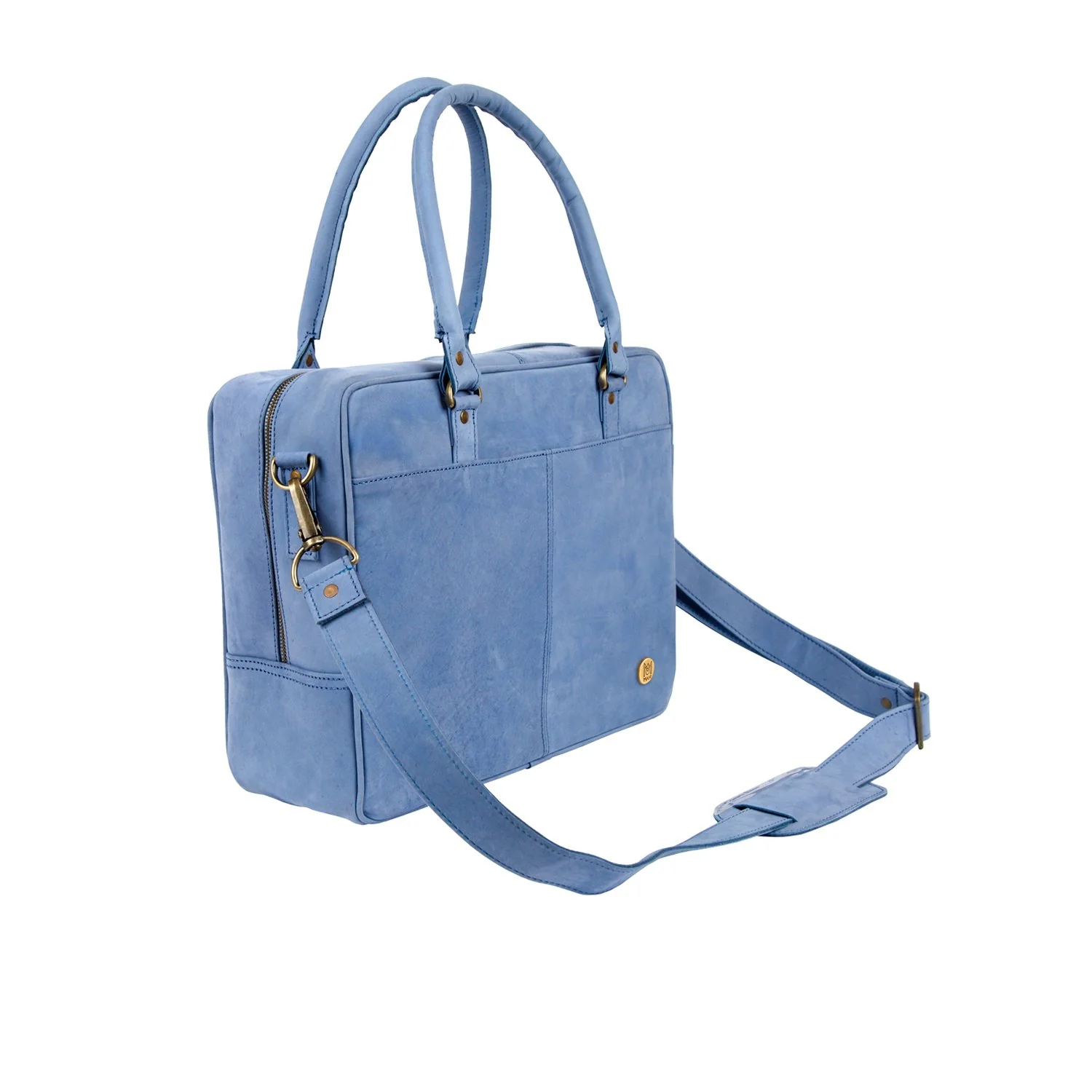The Oxford Zip-up (Blue Suede) - Image 4